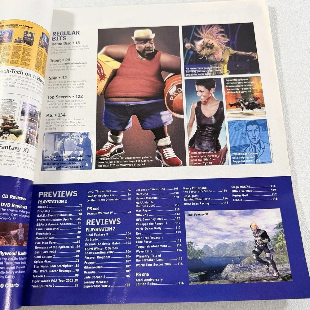 Playstation Magazine February 2002 Issue 53 Final Fantasy X 1 of 3 Yuna NO DISC